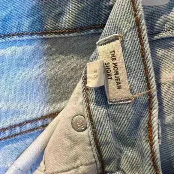 Madewell button fly The Mom Jean Short size 30 - Picture 3 of 5